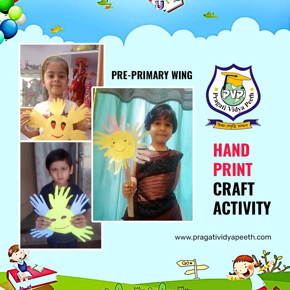 Online Hand Print Craft Activity