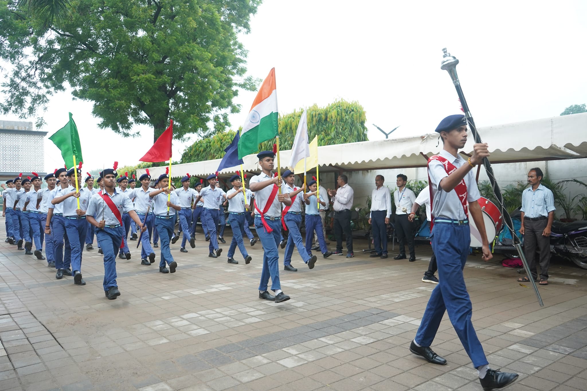 Celebrating 78th Independence Day at Pragati Vidya Peeth