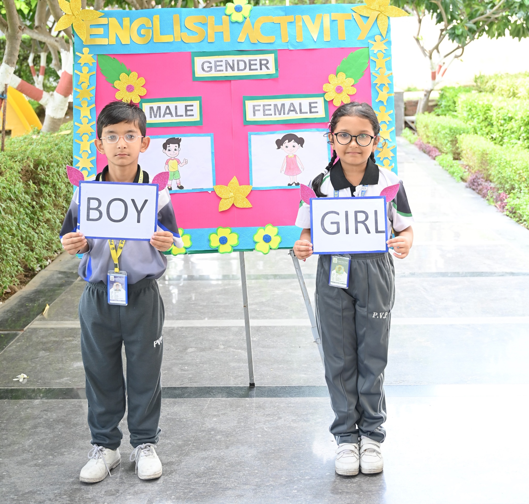 the English activity exploring gender by Class 2nd Students