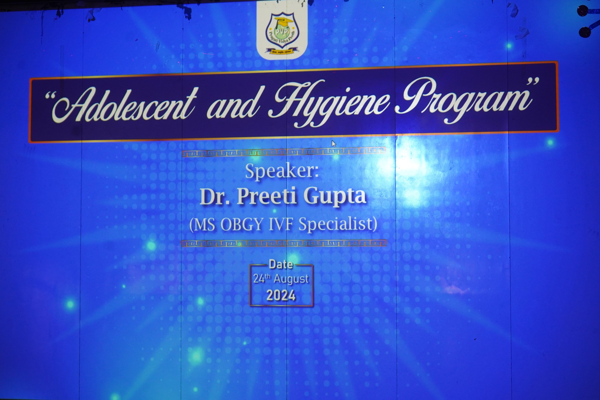 seminar on adolescent hygiene awareness