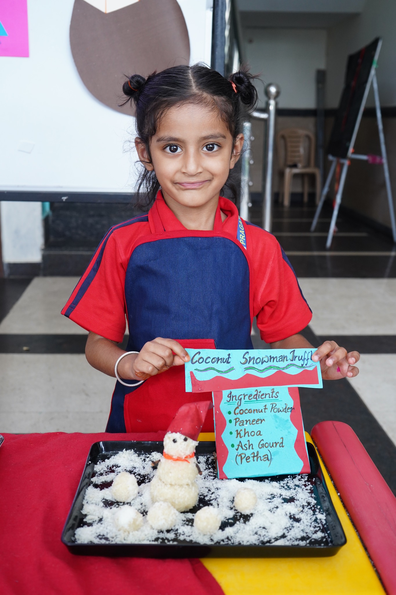 Nutrition Week festivities our little LKG chefs put on their aprons and took part in a delightful Coconut Day 2024