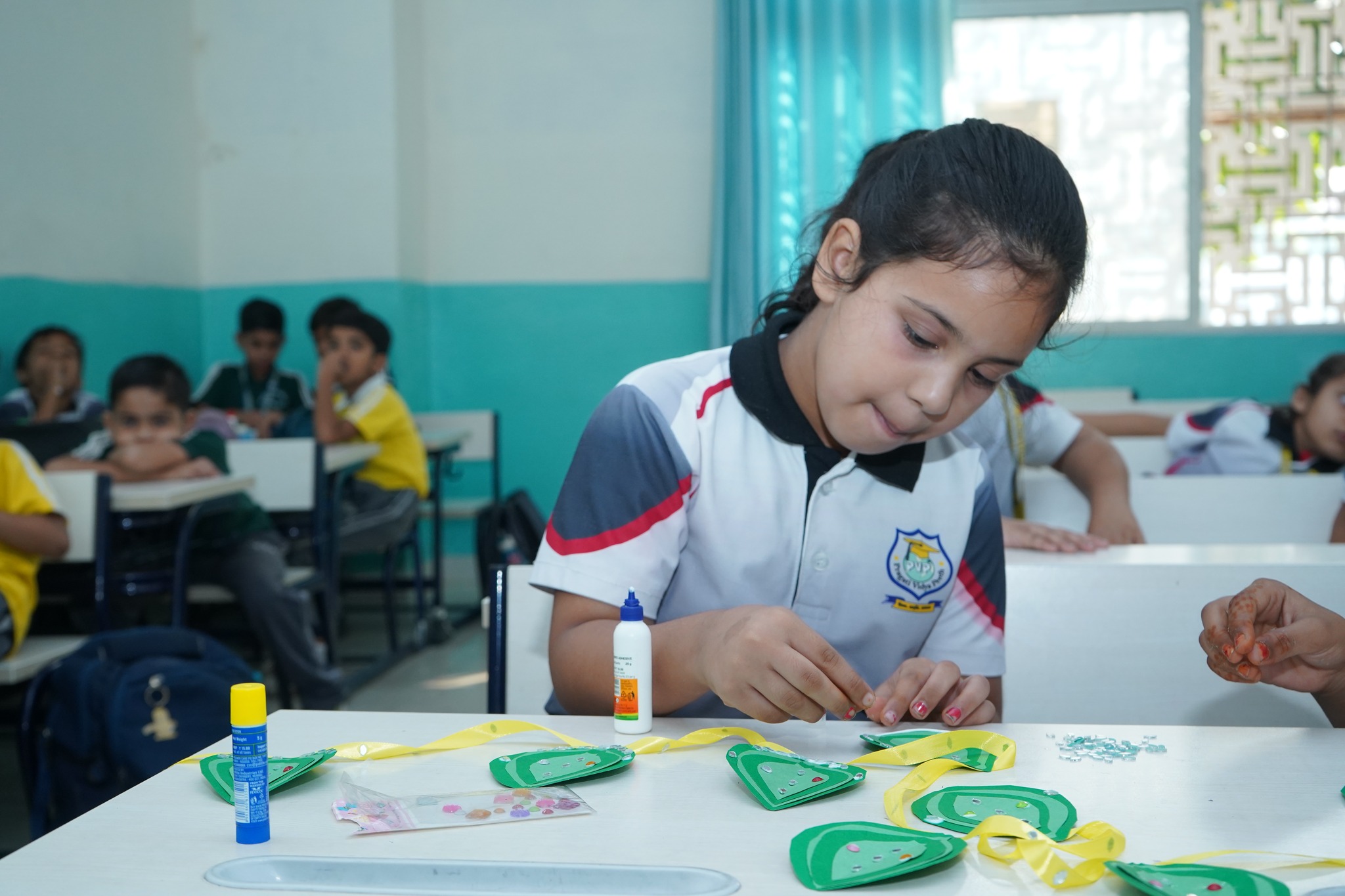 In a festive spirit of light and joy, the Class 2 Toran Making Competition at PRAGATI VIDYA PEETH added vibrant colors to our Diwali celebrations