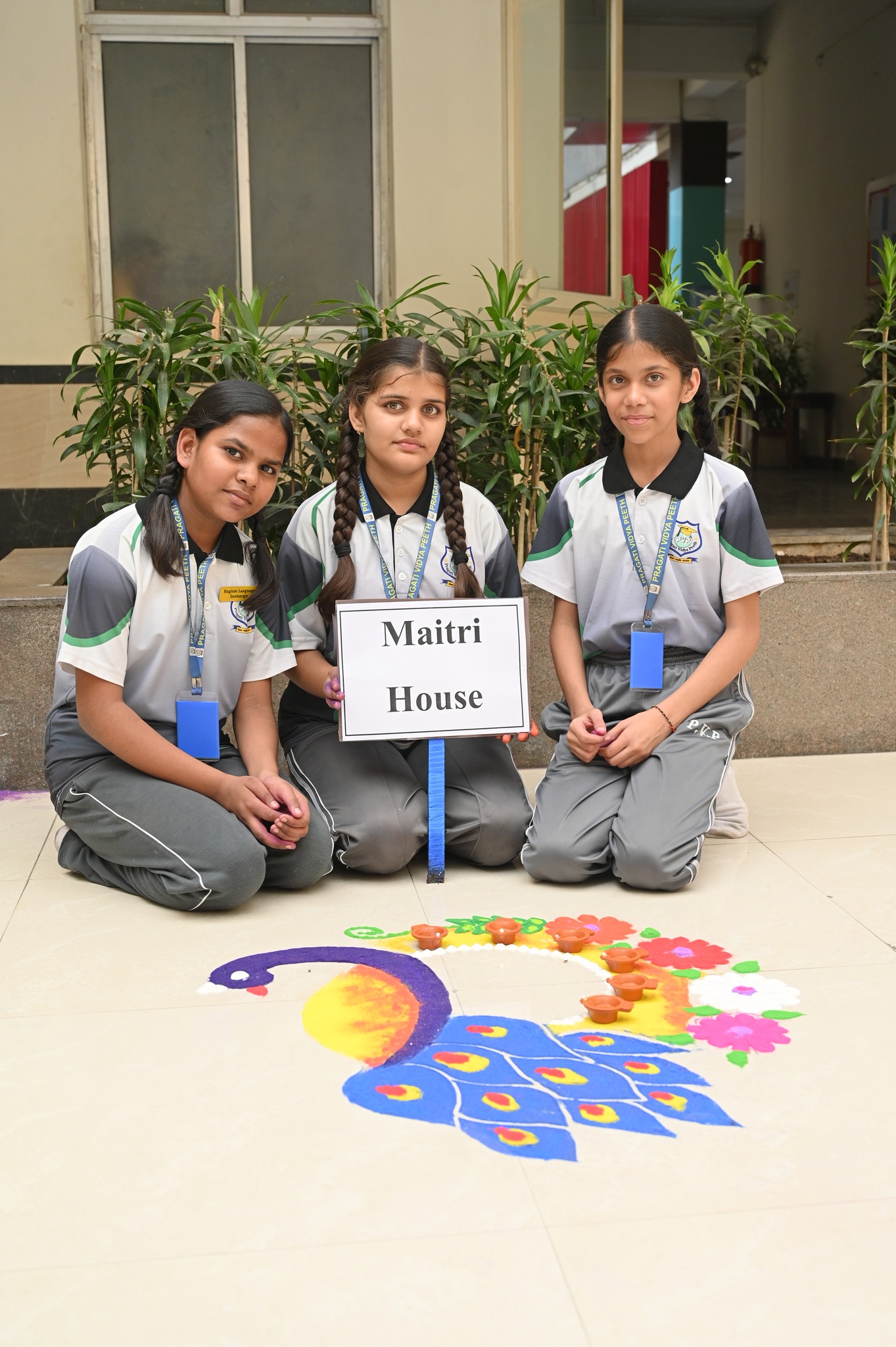 Inter-House Rangoli Making Competition was a spectacular celebration of Diwali