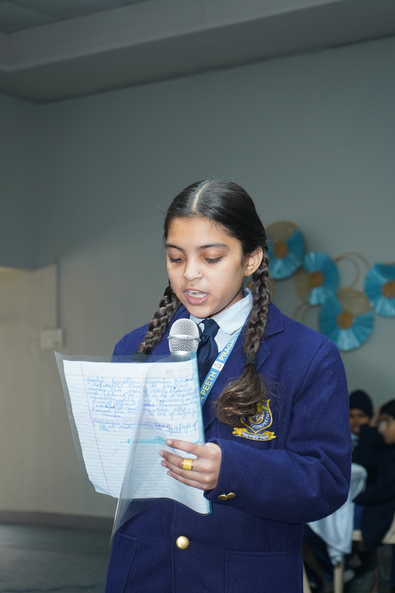 To honor the brilliant mathematician Srinivasa Ramanujan our school conducted a Maths Quiz for Class 7th