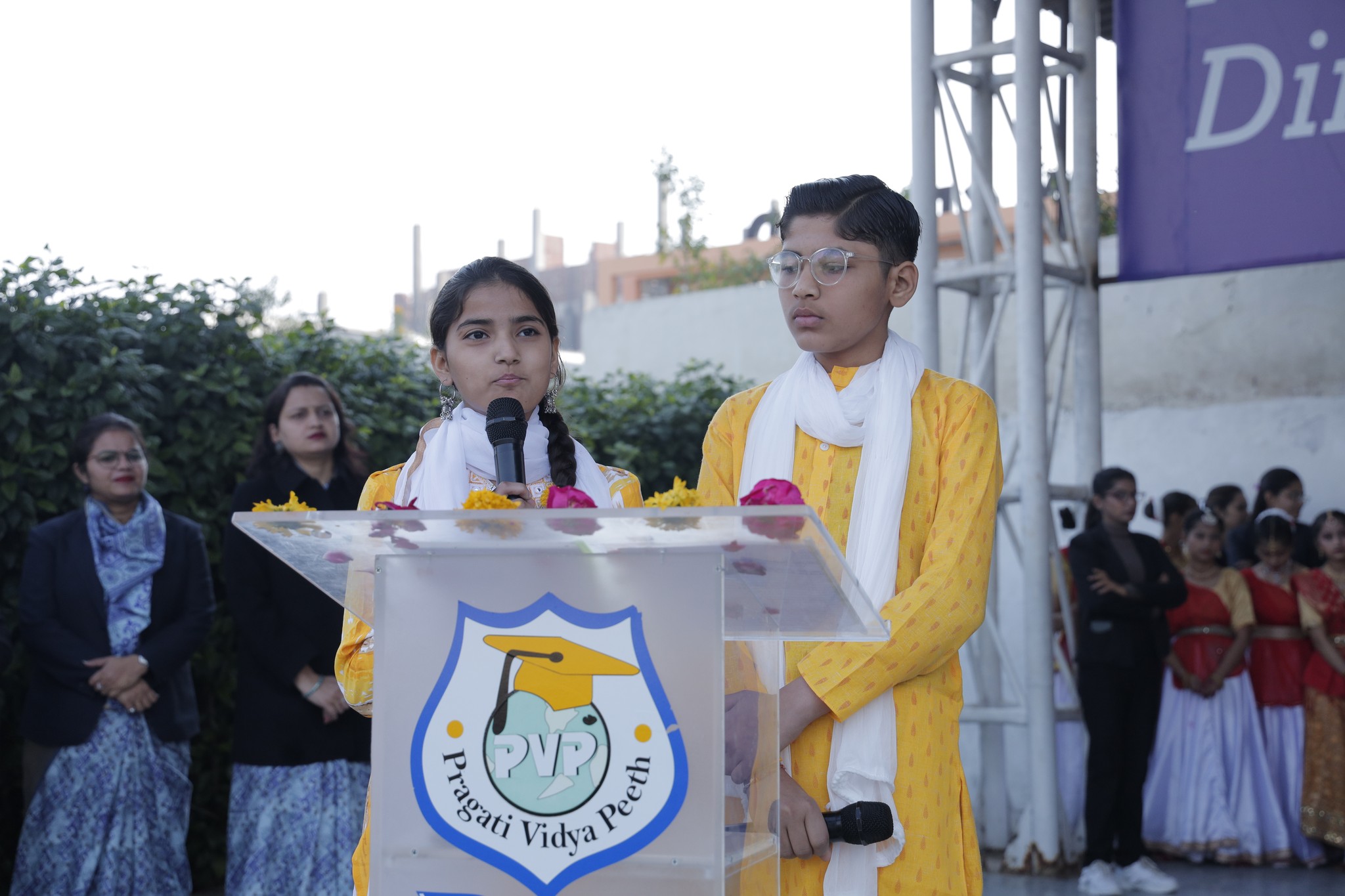 Pragati Vidya Peeth celebrated Vasant Panchami with devotion and joy