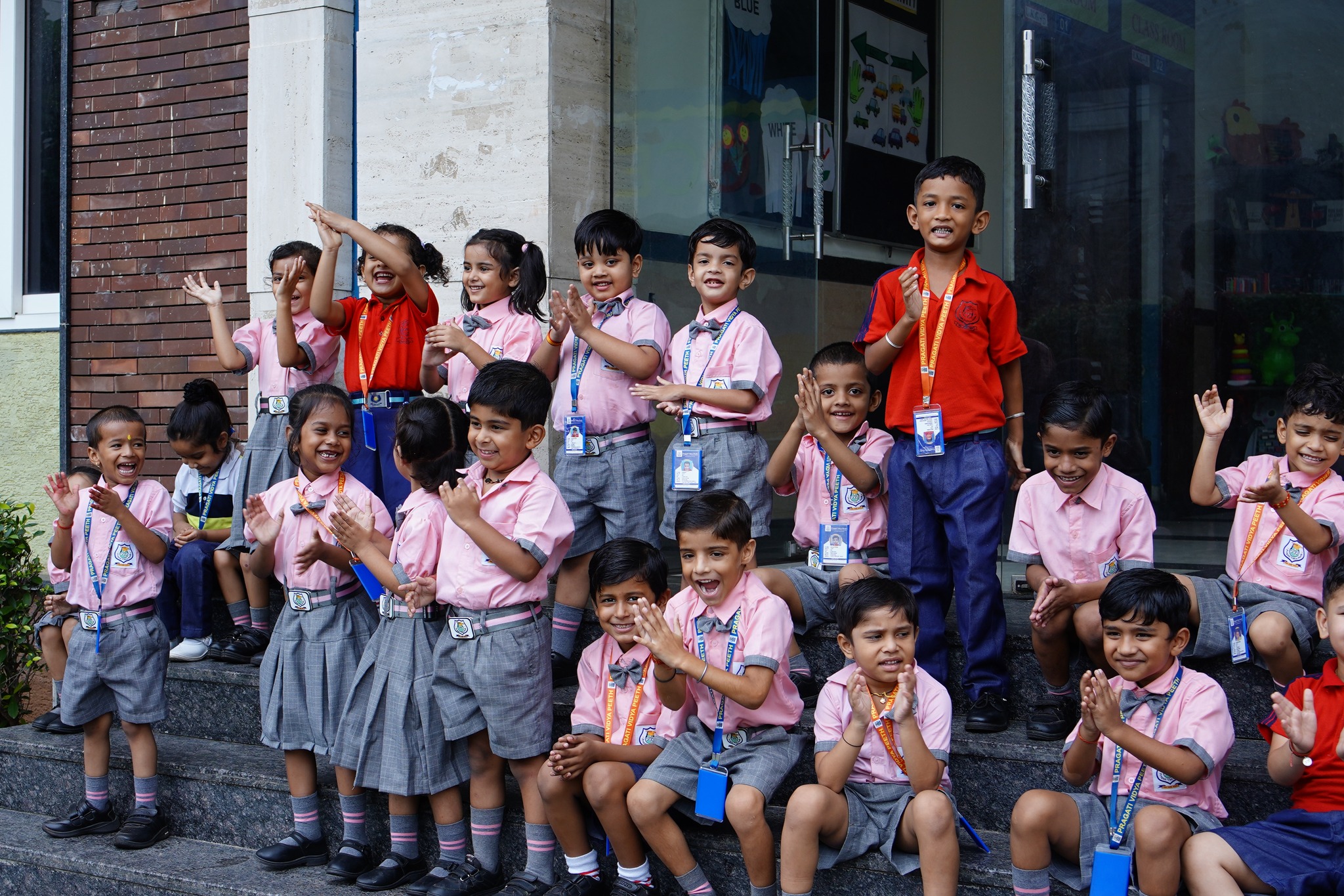 Our little champs had a blast learning vowels in a super fun way. They played a creative game of Throw the Hula Hoop on the Vowels, identifying and targeting vowels from the alphabet with excitement and joy