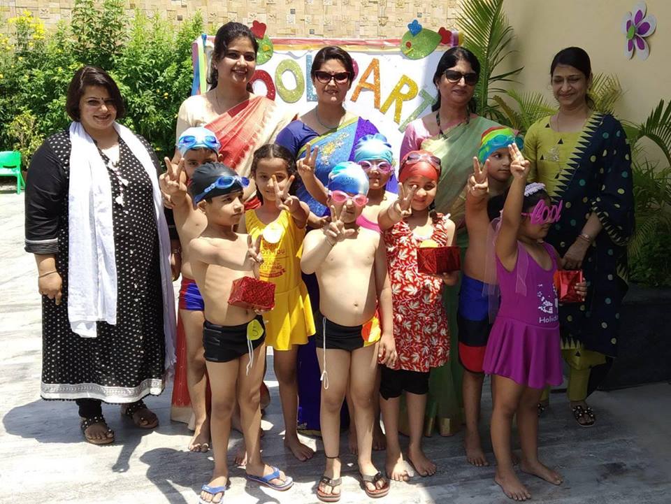 Miss and Master pool contest for primary kids