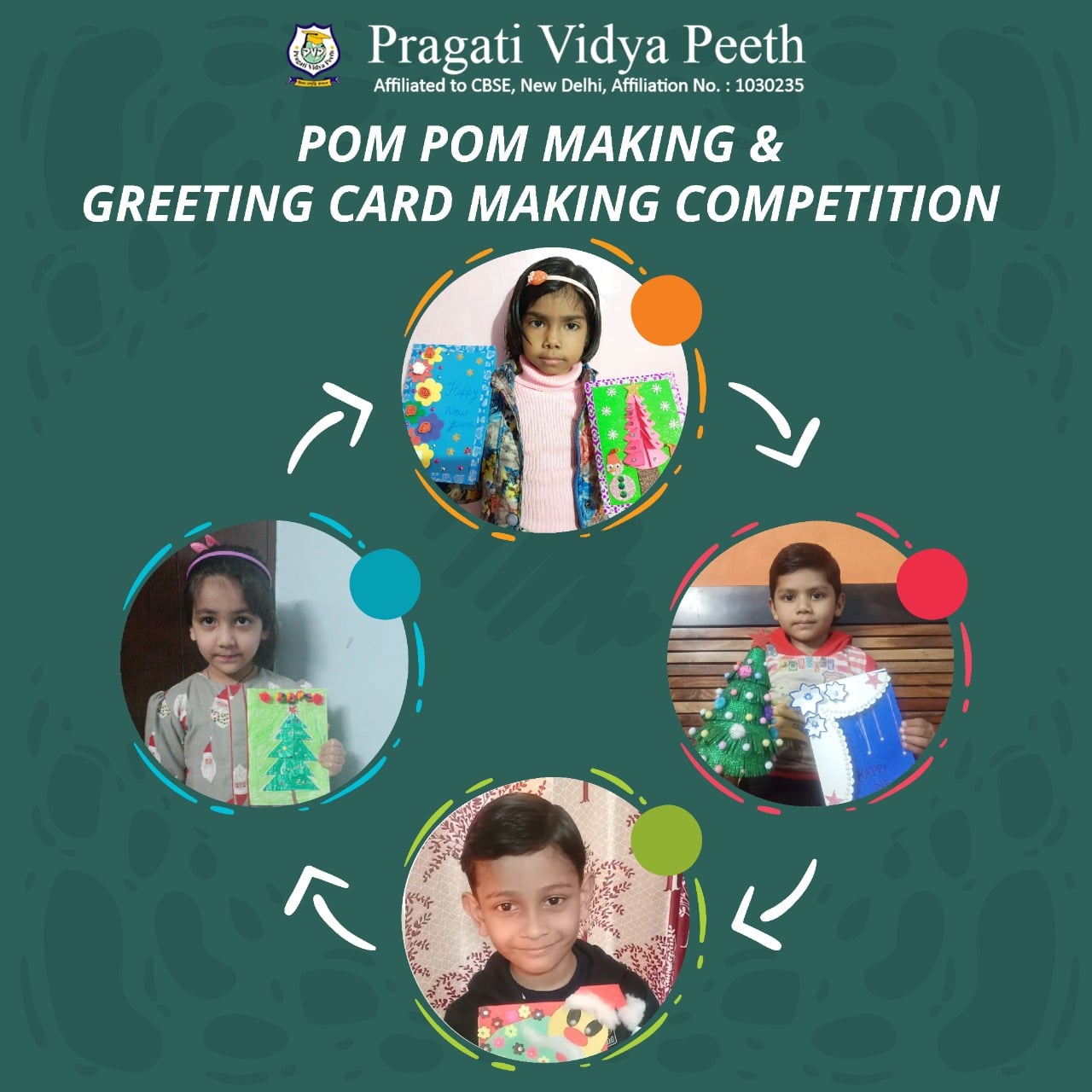 Pom Pom Making & Greeting Card Making Competition