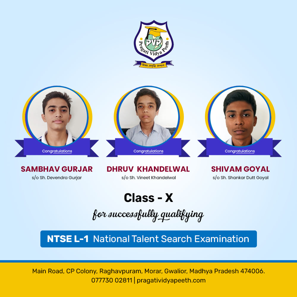 Qualified National Talent Search Examination (NTSE) 2020 Stage -1